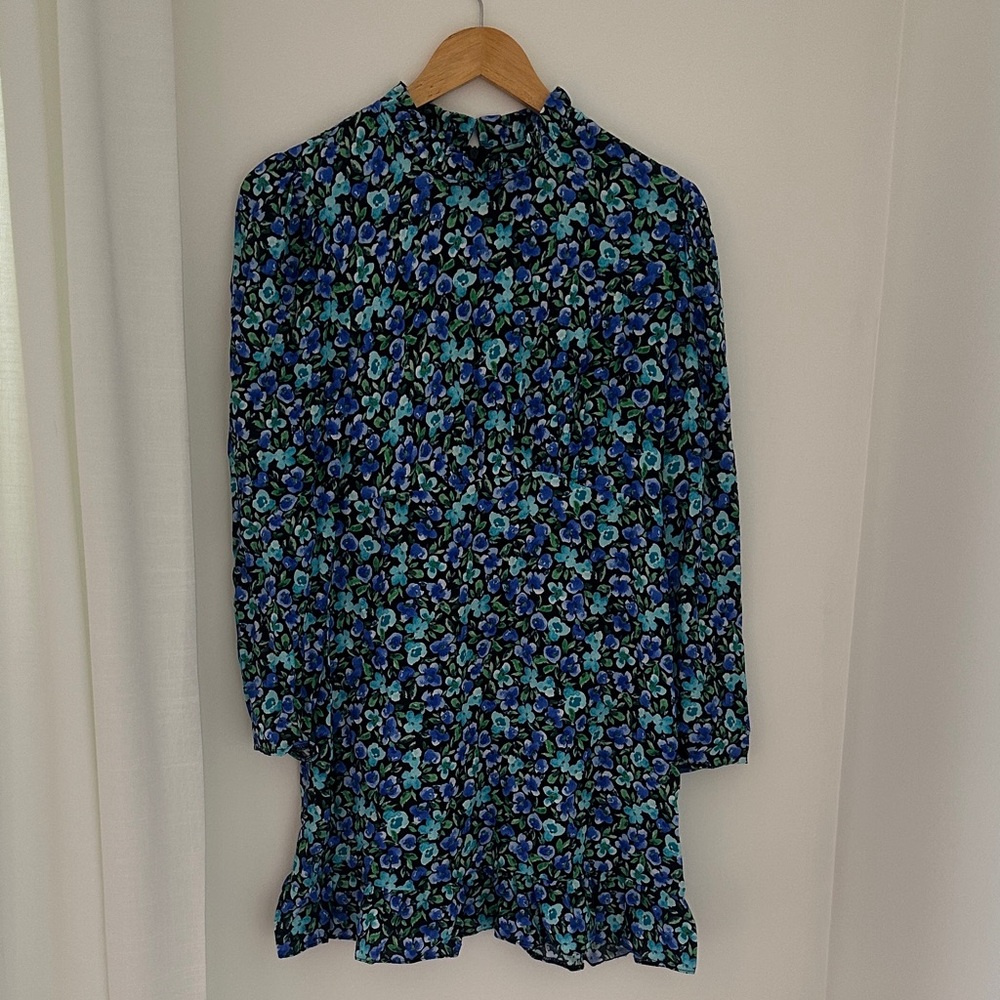 Floral Long Sleeve mini Dress
